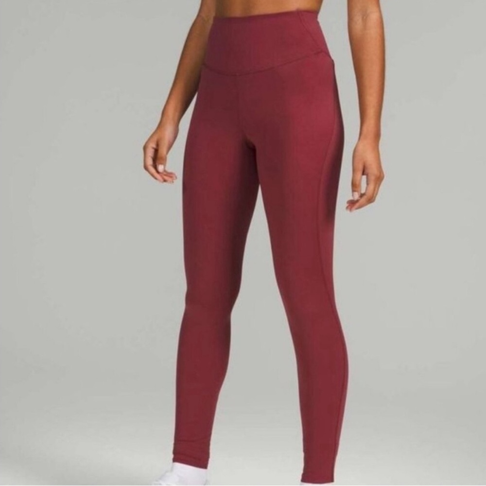 Lululemon Base Pace 25” Leggings In Mauve Size 4